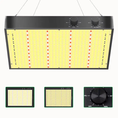 Lampe de culture LED avec réglages d'intensité et plusieurs rangées de diodes lumineuses