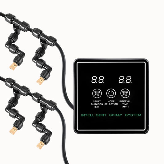 Système de brumisateur programmable avec quatre buses orientables et un écran de contrôle numérique