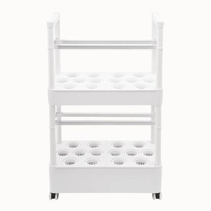 Culture Hydroponique 28 Plantes LED : Kit 2 Niveaux Mobile