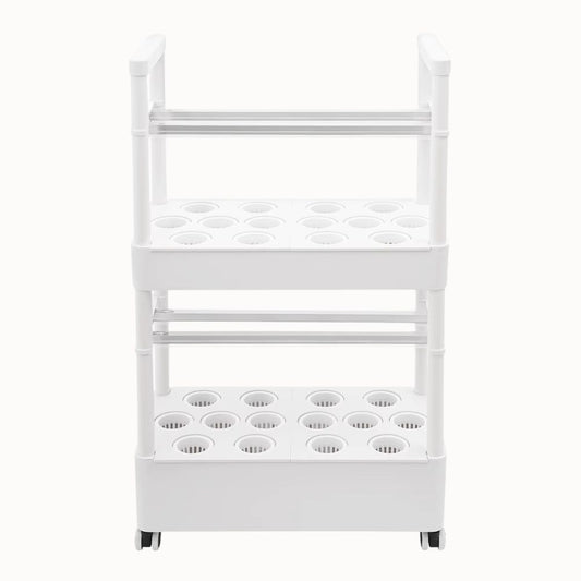 Culture Hydroponique 28 Plantes LED : Kit 2 Niveaux Mobile