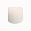 Éponge blanche cylindrique, texture douce, surface lisse, utilisée pour le support d'enracinement des plantes