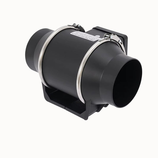 Extracteur d'air silencieux avec un design compact et des connexions pour gaine d'aération