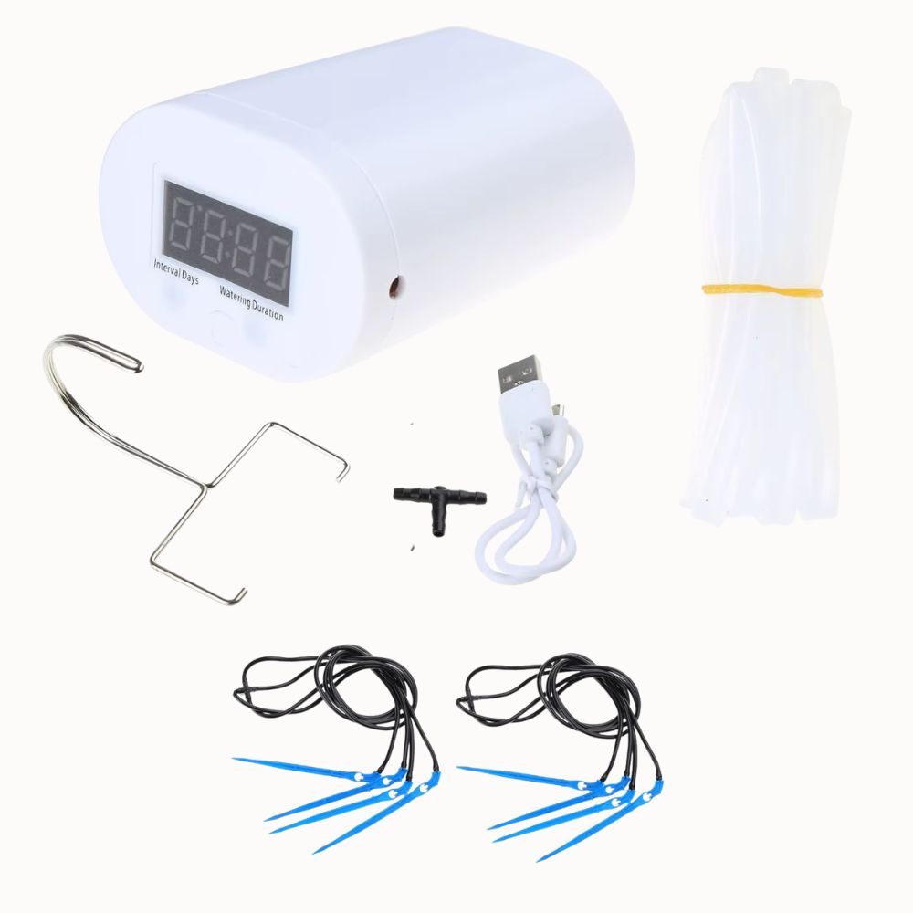 Système automatique de goutte à goutte pour l'irrigation de plantes d'intérieur avec accessoires inclus