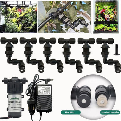 Kit brumisation 220V avec pompe et buses orientables pour une irrigation efficace des plantes