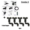 Kit brumisation 220V avec pompe, buses orientables, tuyaux et accessoires pour brumisation efficace