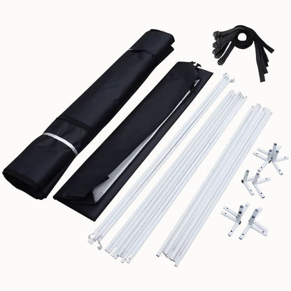 Kit de culture indoor avec tubes blancs, supports en plastique et sac de rangement noir