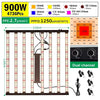Barres lumineuses LED avec plusieurs couleurs, disposées horizontalement sur un fond neutre, câbles visibles