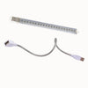 Lampe horticole UV avec un tube transparent et un câble USB flexible en métal argenté