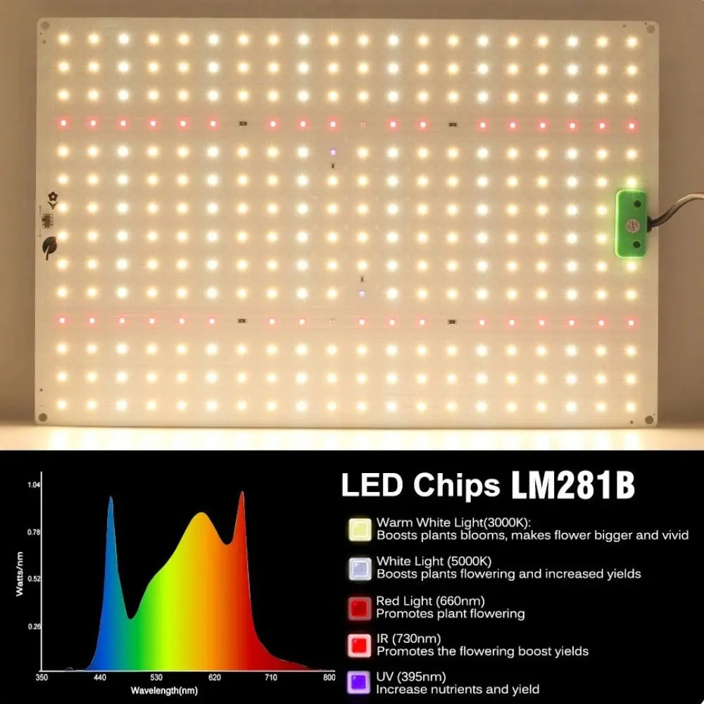 Panneau lumineux rectangulaire avec de nombreuses LED blanches et colorées sur fond noir