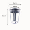 Pots en plastique transparents avec des fentes, de forme cylindrique, pour culture hydroponique