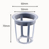 Panier hydroponique en plastique transparent avec des ouvertures et une forme cylindrique