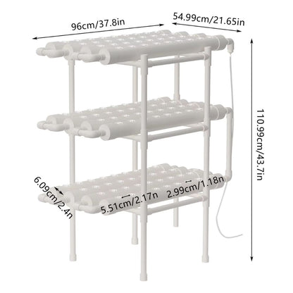 Plante Hydroponique : Kit de Culture Indoor NFT 108 Emplacements