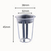Paniers en plastique transparent pour culture hydroponique, avec des fentes verticales et une forme cylindrique