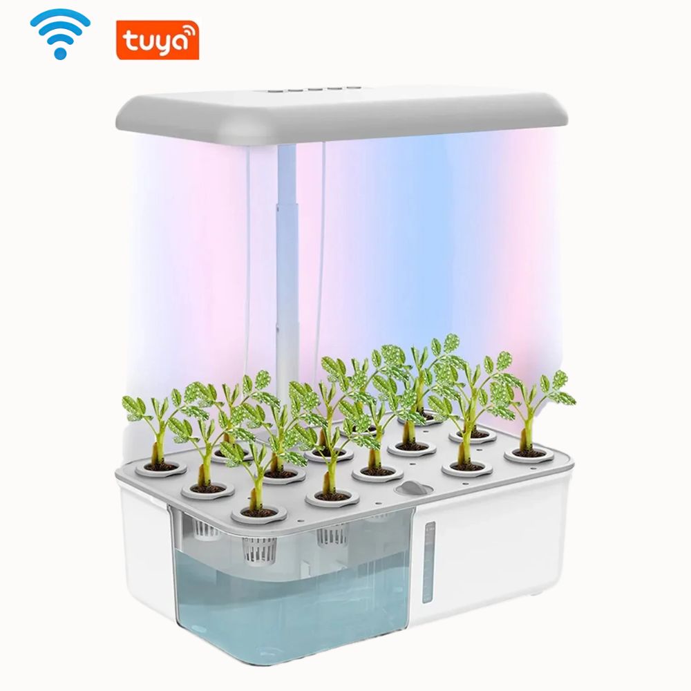 Potager d'Intérieur Connecté : Système 14 Plantes Arrosage Automatique
