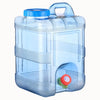 Réservoir d'eau transparent de 15L avec poignée et robinet de sortie pour irrigation des plantes