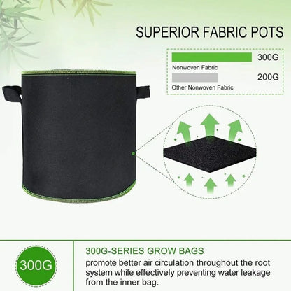 Sac de culture noir en fibre respirante avec des bords verts, forme cylindrique et texture lisse