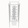 Système hydroponique vertical en plastique blanc avec plusieurs pots pour la culture de plantes