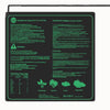 Tapis chauffant horticole carré de 50x52 cm avec surface noire et logo en vert
