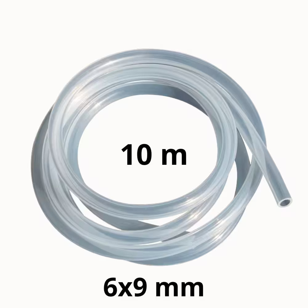 Tuyau en silicone transparent de forme cylindrique, souple et lisse, enroulé en spirale